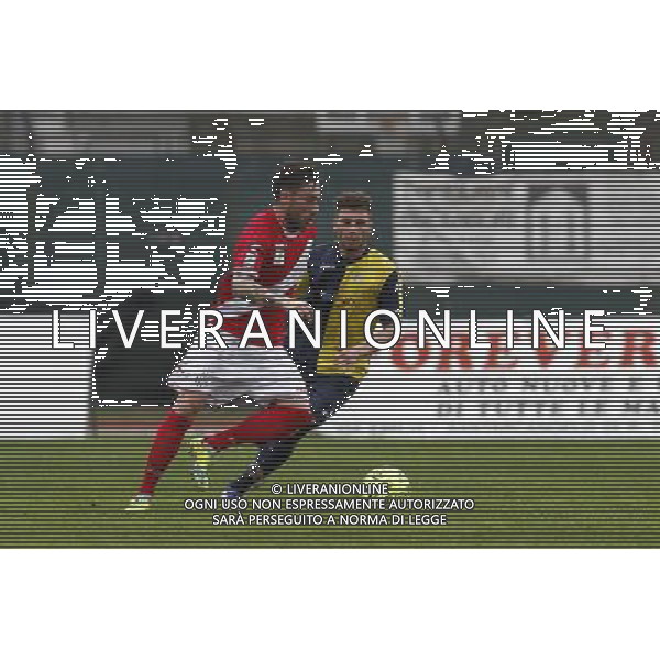 SANTARCANGELO vs SAVONA, Campionato di Calcio Lega Pro, Girone B, 24» giornata, 28/02/2016, nella foto: LULLI, MARGIOTTA, IN AZIONE, ©CLAUDIO ZAMAGNI/AGENZIA ALDO LIVERANI S.A.S.