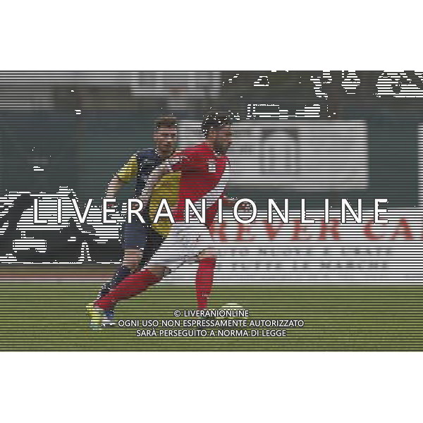 SANTARCANGELO vs SAVONA, Campionato di Calcio Lega Pro, Girone B, 24» giornata, 28/02/2016, nella foto: LULLI, MARGIOTTA, IN AZIONE, ©CLAUDIO ZAMAGNI/AGENZIA ALDO LIVERANI S.A.S.