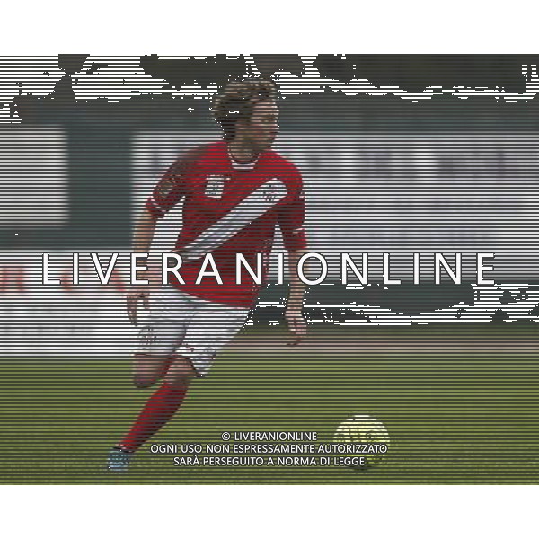 SANTARCANGELO vs SAVONA, Campionato di Calcio Lega Pro, Girone B, 24» giornata, 28/02/2016, nella foto: LEBRAN FABIO, IN AZIONE, ©CLAUDIO ZAMAGNI/AGENZIA ALDO LIVERANI S.A.S.
