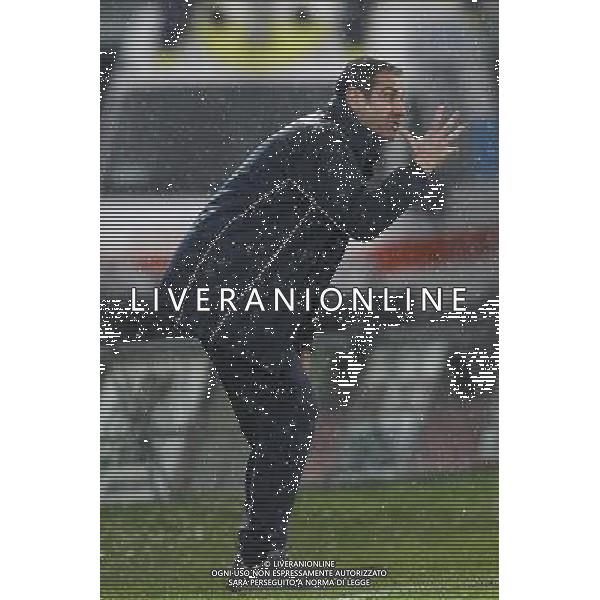 SANTARCANGELO vs SAVONA, Campionato di Calcio Lega Pro, Girone B, 24» giornata, 28/02/2016, nella foto: L\'ALLENATORE LAMBERTO ZAULI, PERDE LE STAFFE, ©CLAUDIO ZAMAGNI/AGENZIA ALDO LIVERANI S.A.S.