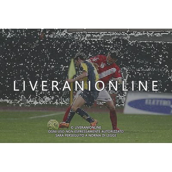 SANTARCANGELO vs SAVONA, Campionato di Calcio Lega Pro, Girone B, 24» giornata, 28/02/2016, nella foto:ROSSI, MARCATO, ©CLAUDIO ZAMAGNI/AGENZIA ALDO LIVERANI S.A.S.