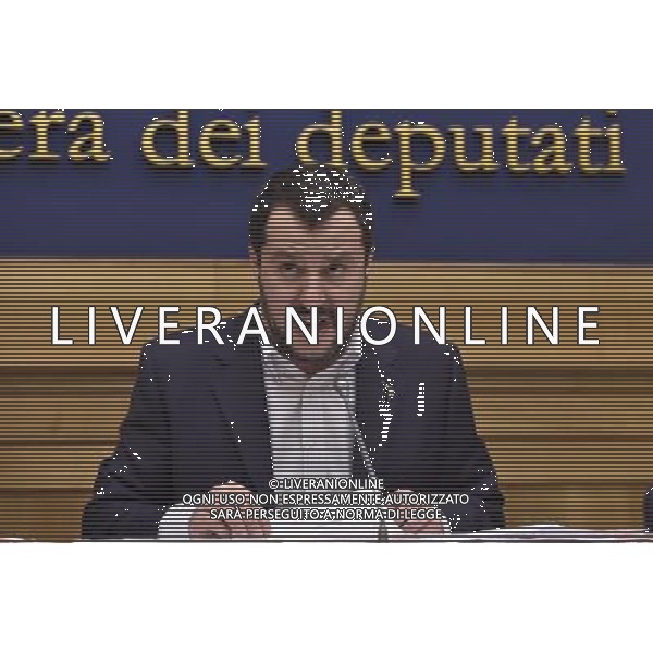 CONFERENZA STAMPA DI MATTEO SALVINI A MONTECITORIO ROMA 29 FEBBRAIO 2016 Â©CORRADETTI / AGENZIA ALDO LIVERANI SAS