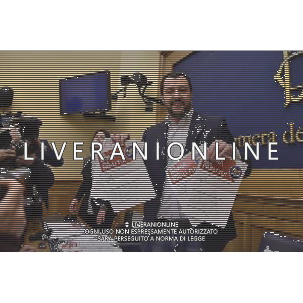 CONFERENZA STAMPA DI MATTEO SALVINI A MONTECITORIO ROMA 29 FEBBRAIO 2016 Â©CORRADETTI / AGENZIA ALDO LIVERANI SAS