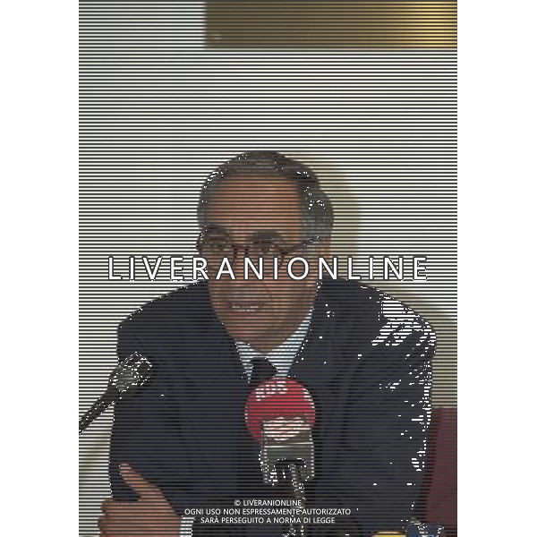 MILANO LEGA CALCIO RIUNIONE PRESIDENTI 15-05 2000 NELLA FOTO FRANCO CARRARO AG ALDO LIVERANI SAS