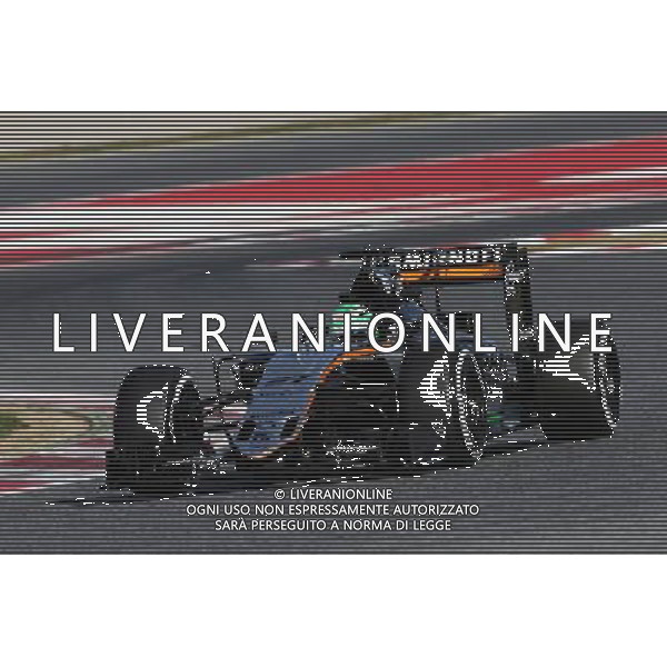 Nico Hulkenberg (GER) Sahara Force India F1 VJM09. 01.03.2016. Formula One Testing, Day One, Barcelona, Spain. Tuesday. / AGENZIA ALDO LIVERANI SAS - ITALY ONLY EDITORIAL USE ONLY