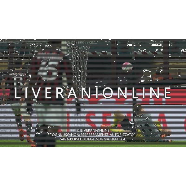 Coppa Italia TIM Cup 2015/2016 Semifinale Ritorno Milano - 01.03.2016 Milan-Alessandria Nella Foto:occasione fischnaller parata da abbiati /Ph.Vitez-Ag. Aldo Liverani