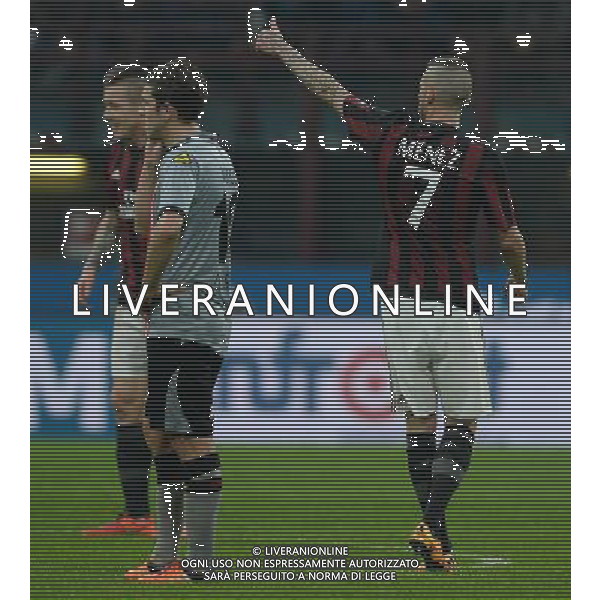 Coppa Italia TIM Cup 2015/2016 Semifinale Ritorno Milano - 01.03.2016 Milan-Alessandria Nella Foto: esultanza dopo il gol di jeremy menez del 1-0 /Ph.Vitez-Ag. Aldo Liverani