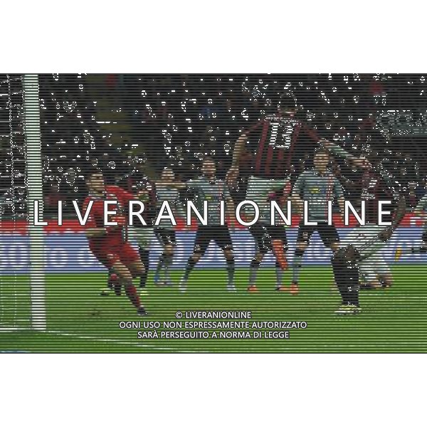 Coppa Italia TIM Cup 2015/2016 Semifinale Ritorno Milano - 01.03.2016 Milan-Alessandria Nella Foto: il gol di alessio romagnoli del 2-0 /Ph.Vitez-Ag. Aldo Liverani