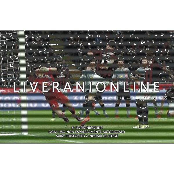 Coppa Italia TIM Cup 2015/2016 Semifinale Ritorno Milano - 01.03.2016 Milan-Alessandria Nella Foto: il gol di alessio romagnoli del 2-0 /Ph.Vitez-Ag. Aldo Liverani