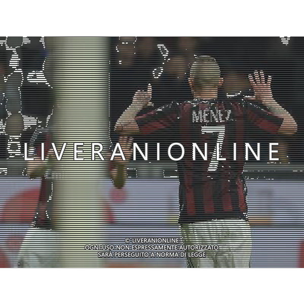 Coppa Italia TIM Cup 2015/2016 Semifinale Ritorno Milano - 01.03.2016 Milan-Alessandria Nella Foto: esultanza dopo il secondo gol di jeremy menez del 3-0 /Ph.Vitez-Ag. Aldo Liverani