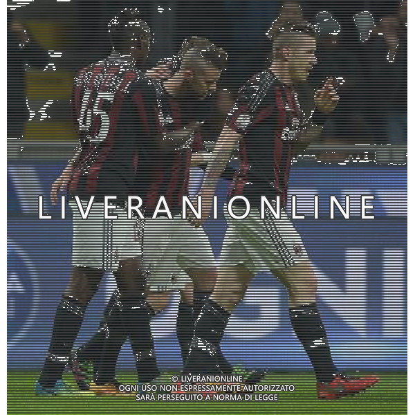 Coppa Italia TIM Cup 2015/2016 Semifinale Ritorno Milano - 01.03.2016 Milan-Alessandria Nella Foto: esultanza dopo il secondo gol di jeremy menez del 3-0 /Ph.Vitez-Ag. Aldo Liverani