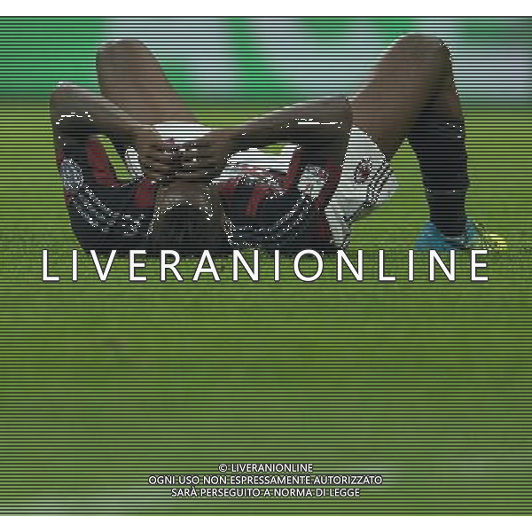 Coppa Italia TIM Cup 2015/2016 Semifinale Ritorno Milano - 01.03.2016 Milan-Alessandria Nella Foto:balotelli mario a terra /Ph.Vitez-Ag. Aldo Liverani