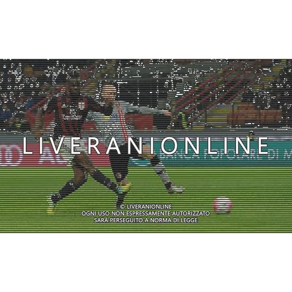 Coppa Italia TIM Cup 2015/2016 Semifinale Ritorno Milano - 01.03.2016 Milan-Alessandria Nella Foto:mario balotelli segna il quinto gol del milan /Ph.Vitez-Ag. Aldo Liverani