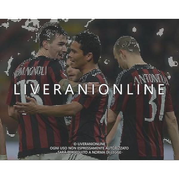 Coppa Italia TIM Cup 2015/2016 Semifinale Ritorno Milano - 01.03.2016 Milan-Alessandria Nella Foto: alessio romagnoli esulta per il quarto gol del milan con bacca /Ph.Vitez-Ag. Aldo Liverani