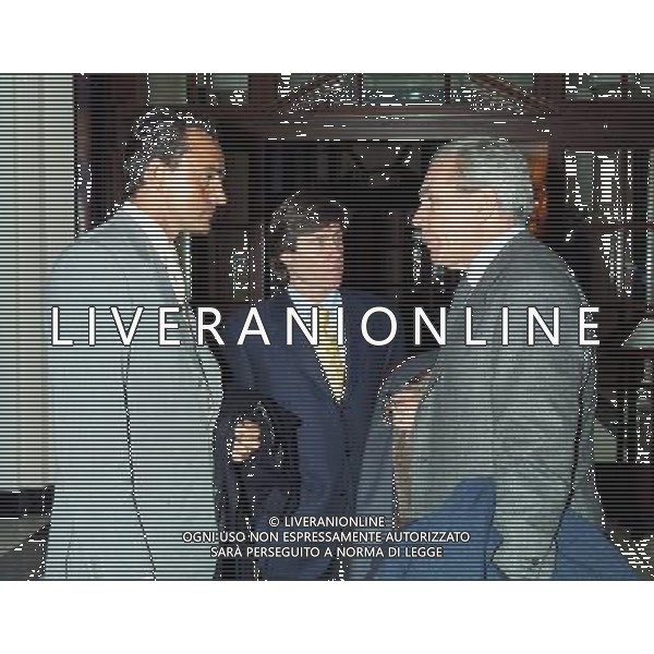 Riunione Presidente calcio Hotel Gallia a Milano 07/02/1997 nella foto Giuseppe Gazzoni Frascara con Stefano Mazzi e Gabriele Oriali © AGENZIA ALDO LIVERANI SAS