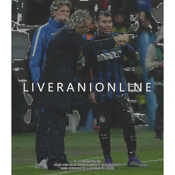 Coppa Italia TIM Cup 2015/2016 Semifinale Ritorno Milano - 02.03.2016 Inter-Juventus Nella Foto: roberto mancini con medel /Ph.Vitez-Ag. Aldo Liverani