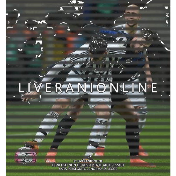Coppa Italia TIM Cup 2015/2016 Semifinale Ritorno Milano - 02.03.2016 Inter-Juventus Nella Foto: alvaro morata con davide santon /Ph.Vitez-Ag. Aldo Liverani