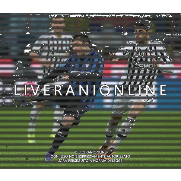 Coppa Italia TIM Cup 2015/2016 Semifinale Ritorno Milano - 02.03.2016 Inter-Juventus Nella Foto: medel e alvaro morata /Ph.Vitez-Ag. Aldo Liverani