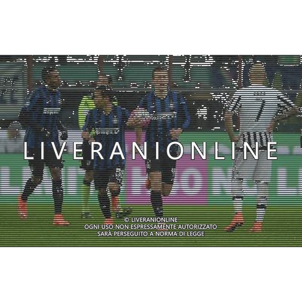 Coppa Italia TIM Cup 2015/2016 Semifinale Ritorno Milano - 02.03.2016 Inter-Juventus Nella Foto: esultanza dopo il gol di perisic del 2-0 /Ph.Vitez-Ag. Aldo Liverani