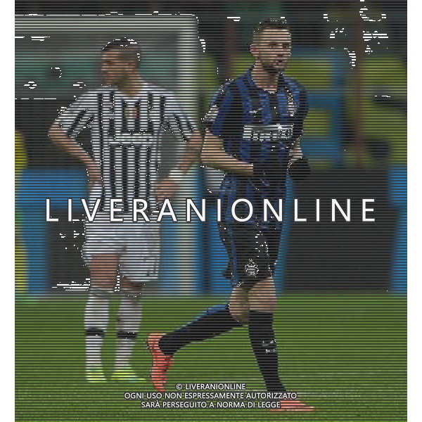 Coppa Italia TIM Cup 2015/2016 Semifinale Ritorno Milano - 02.03.2016 Inter-Juventus Nella Foto: esultanza di brozovic dopo il terzo gol dell\'inter su rigore (suo secondo gol) /Ph.Vitez-Ag. Aldo Liverani