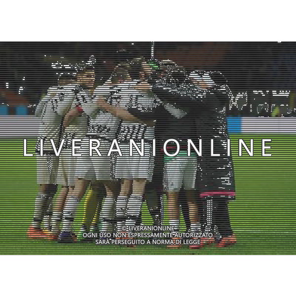 Coppa Italia TIM Cup 2015/2016 Semifinale Ritorno Milano - 02.03.2016 Inter-Juventus Nella Foto:l\'esultanza dei giocatori della juventus che passano il turno /Ph.Vitez-Ag. Aldo Liverani