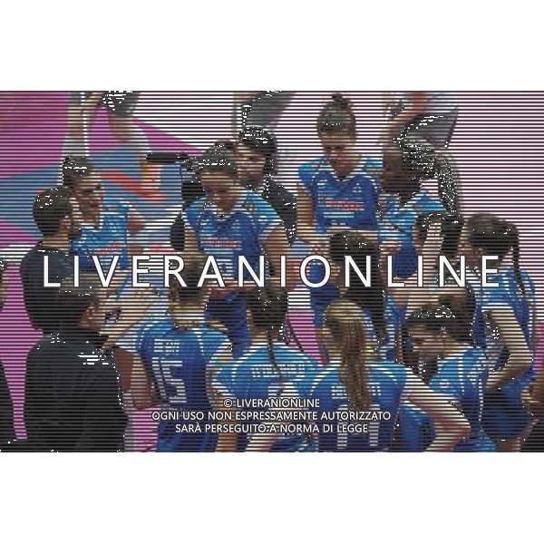 Campionato Serie A1 Master Group Sport - 22Â° giornata Busto Arsizio (VA) 2-03-2016 PalaYamamay Club Italia vs Imoco Volley Conegliano nella foto un timeout del Club Italia foto Roberto Garavaglia - ag. Aldo Liverani sas