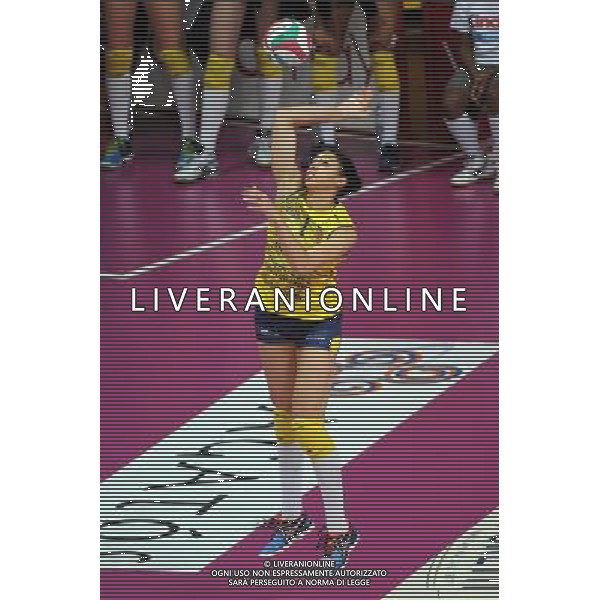 Campionato Serie A1 Master Group Sport - 22Â° giornata Busto Arsizio (VA) 2-03-2016 PalaYamamay Club Italia vs Imoco Volley Conegliano nella foto Alisha Glass (Conegliano) foto Roberto Garavaglia - ag. Aldo Liverani sas