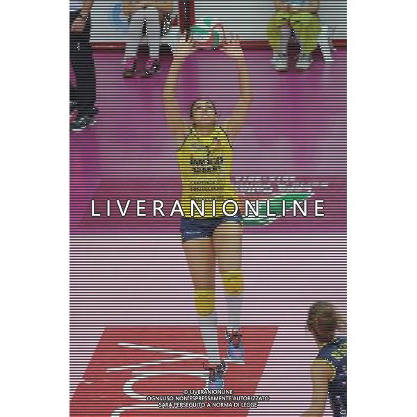 Campionato Serie A1 Master Group Sport - 22Â° giornata Busto Arsizio (VA) 2-03-2016 PalaYamamay Club Italia vs Imoco Volley Conegliano nella foto Alisha Glass (Conegliano) foto Roberto Garavaglia - ag. Aldo Liverani sas