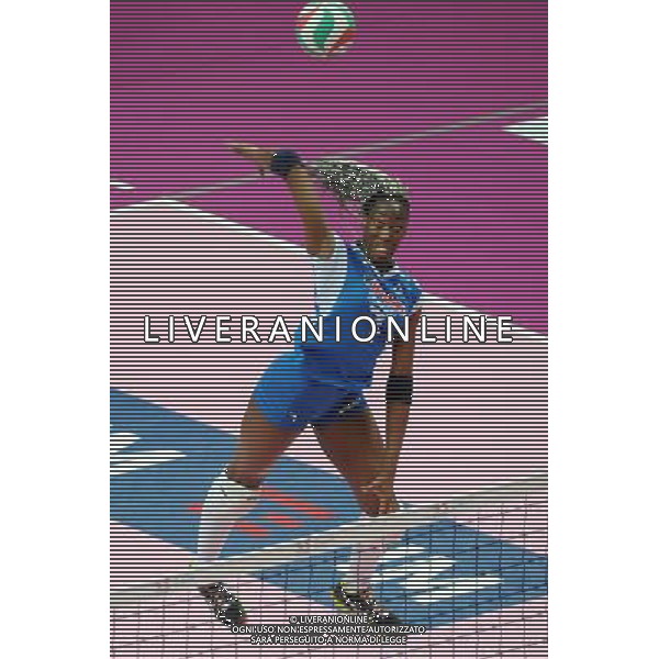 Campionato Serie A1 Master Group Sport - 22Â° giornata Busto Arsizio (VA) 2-03-2016 PalaYamamay Club Italia vs Imoco Volley Conegliano nella foto Paola Egonu (Club Italia) foto Roberto Garavaglia - ag. Aldo Liverani sas
