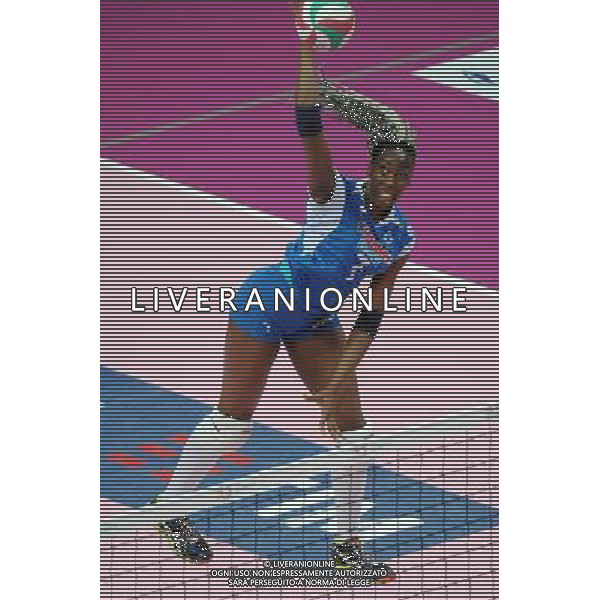 Campionato Serie A1 Master Group Sport - 22Â° giornata Busto Arsizio (VA) 2-03-2016 PalaYamamay Club Italia vs Imoco Volley Conegliano nella foto Paola Egonu (Club Italia) foto Roberto Garavaglia - ag. Aldo Liverani sas