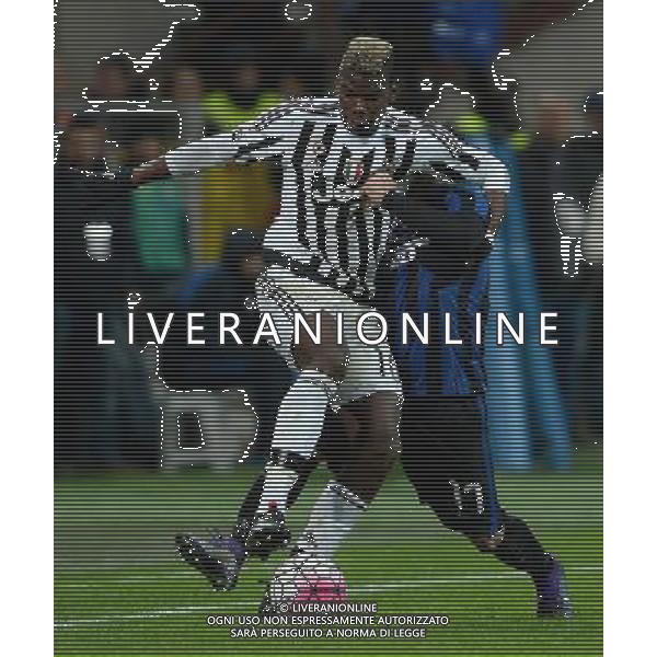 Coppa Italia TIM Cup 2015/2016 Semifinale Ritorno Milano - 02.03.2016 Inter-Juventus Nella Foto:Paul Pogba-Gary Medel /Ph.Vitez-Ag. Aldo Liverani