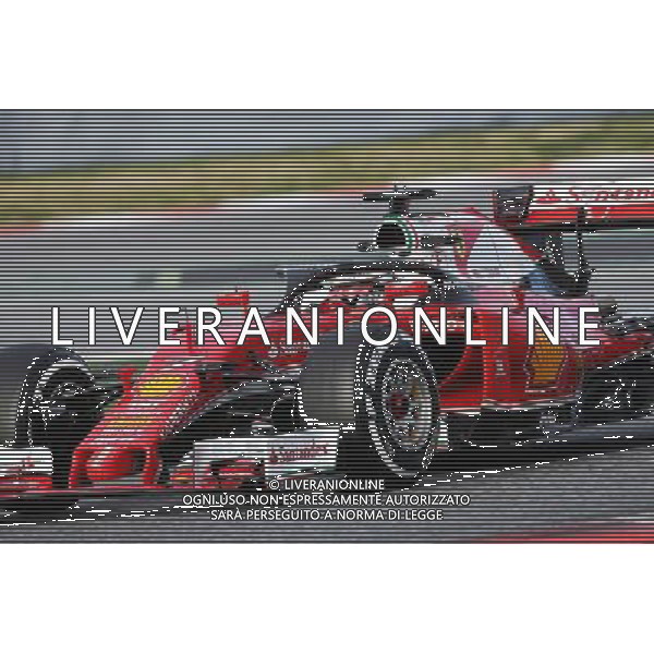 Kimi Raikkonen (FIN) Ferrari SF16-H running a cockpit cover. 03.03.2016. Formula One Testing, Day Three, Barcelona, Spain. Thursday. AG ALDO LIVERANI SAS ONLY ITALY