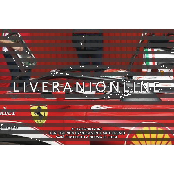 Kimi Raikkonen (FIN) Ferrari SF16-H running a cockpit cover. 03.03.2016. Formula One Testing, Day Three, Barcelona, Spain. Thursday. AG ALDO LIVERANI SAS ONLY ITALY