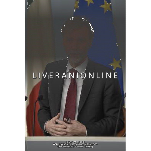 Conferenza stampa dopo il Consiglio dei Ministri - Roma - 03.03.2016 - Palazzo Chigi - nella foto: Graziano Delrio / Ph. Corradetti - Ag. Aldo Liverani sas Â© AGENZIA ALDO LIVERANI SAS