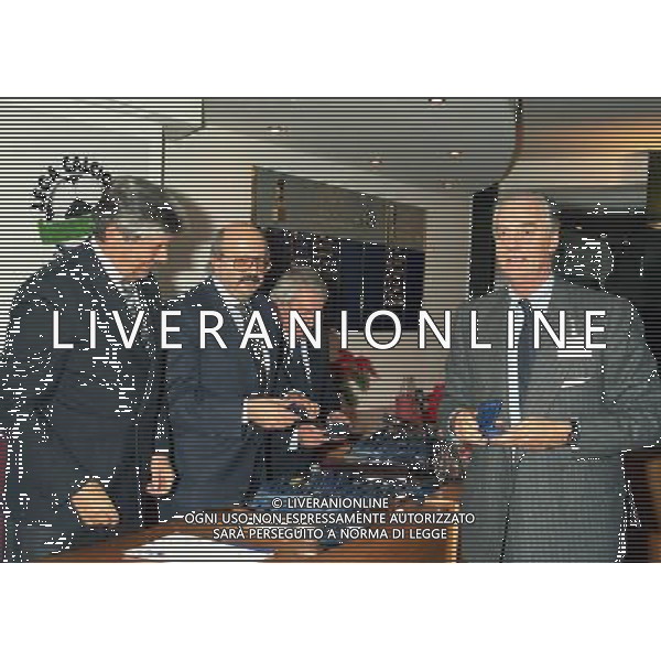Assemblea Lega calcio a Milano 19/12/1996 nella foto Luciano Nizzola con Gian Maria Visconti di Modrone © AGENZIA ALDO LIVERANI SAS