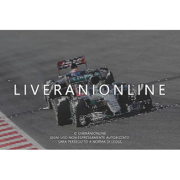 Nico Rosberg (GER) Mercedes AMG F1 W07 Hybrid leads Romain Grosjean (FRA) Haas F1 Team VF-16. 03.03.2016. Formula One Testing, Day Three, Barcelona, Spain. Thursday. AG ALDO LIVERANI SAS ONLY ITALY