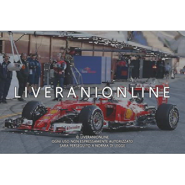 Sebastian Vettel (GER) Ferrari SF16-H running the Halo cockpit cover. 04.03.2016. Formula One Testing, Day Four, Barcelona, Spain. Friday. AGENZIA ALDO LIVERANI SAS - ITALY ONLY ERDITORIAL USE ONLY
