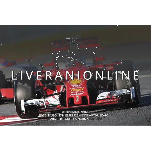 Sebastian Vettel (GER) Ferrari SF16-H running the Halo cockpit cover. 04.03.2016. Formula One Testing, Day Four, Barcelona, Spain. Friday. / AGENZIA ALDO LIVERANI SAS - ITALY ONLY ERDITORIAL USE ONLY