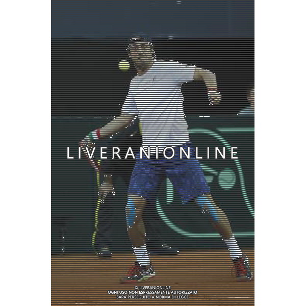 Coppa Davis, Italia vs Svizzera, primo turno del gruppo mondiale Davis Cup BNP Paribas, Lorenzi vs Chiudinelli, 04/03/2016, nella foto: LORENZI PAOLO ©Claudio Zamagni/Agenzia Aldo Liverani s.a.s. / AGENZIA ALDO LIVERANI SAS