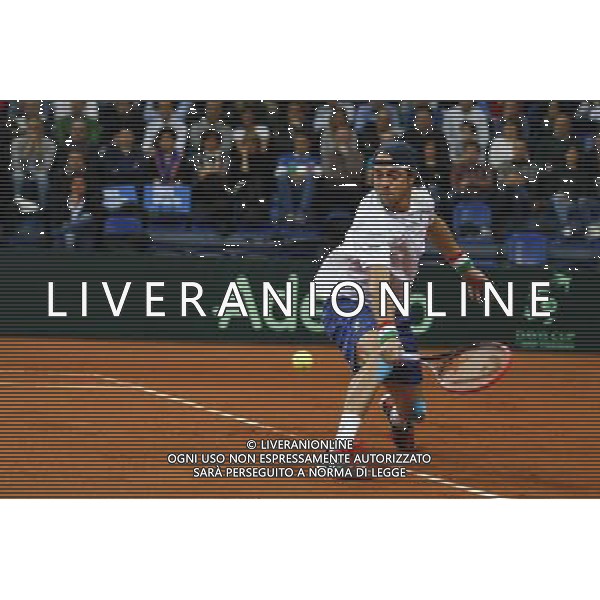Coppa Davis, Italia vs Svizzera, primo turno del gruppo mondiale Davis Cup BNP Paribas, Lorenzi vs Chiudinelli, 04/03/2016, nella foto: LORENZI PAOLO ©Claudio Zamagni/Agenzia Aldo Liverani s.a.s. / AGENZIA ALDO LIVERANI SAS