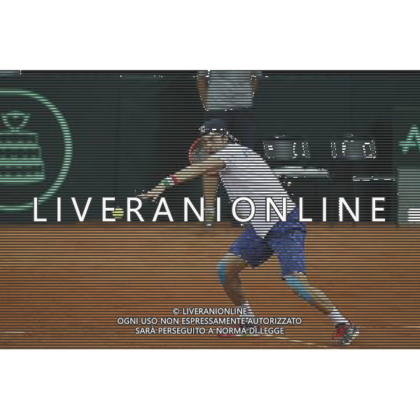 Coppa Davis, Italia vs Svizzera, primo turno del gruppo mondiale Davis Cup BNP Paribas, Lorenzi vs Chiudinelli, 04/03/2016, nella foto: LORENZI PAOLO ©Claudio Zamagni/Agenzia Aldo Liverani s.a.s. / AGENZIA ALDO LIVERANI SAS
