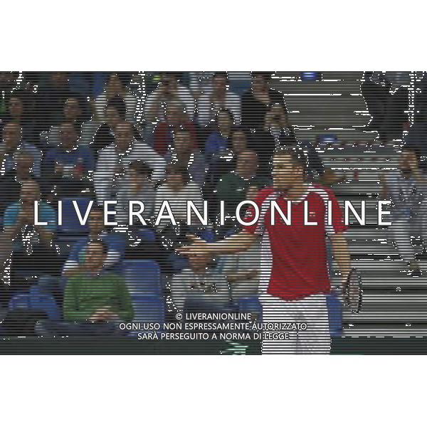 Coppa Davis, Italia vs Svizzera, primo turno del gruppo mondiale Davis Cup BNP Paribas, Lorenzi vs Chiudinelli, 04/03/2016, nella foto: CHIUDINELLI, STUPITO, Â©Claudio Zamagni/Agenzia Aldo Liverani s.a.s. / AGENZIA ALDO LIVERANI SAS