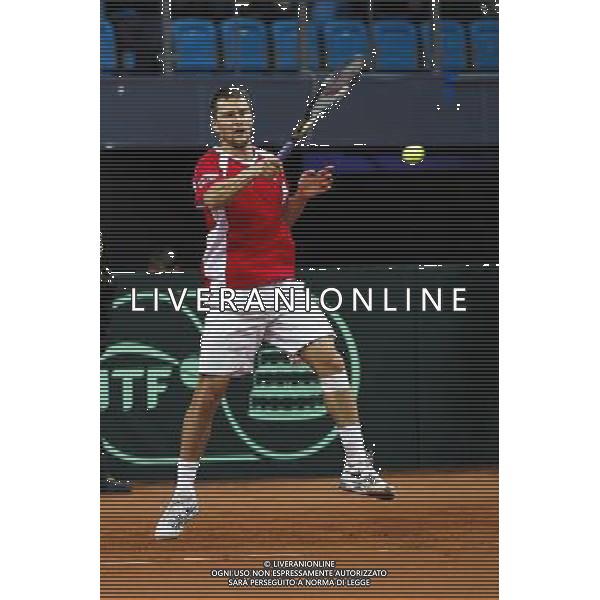 Coppa Davis, Italia vs Svizzera, primo turno del gruppo mondiale Davis Cup BNP Paribas, Lorenzi vs Chiudinelli, 04/03/2016, nella foto: chiudelli, Â©Claudio Zamagni/Agenzia Aldo Liverani s.a.s. / AGENZIA ALDO LIVERANI SAS