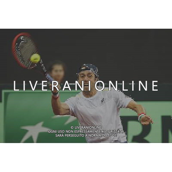 Coppa Davis, Italia vs Svizzera, primo turno del gruppo mondiale Davis Cup BNP Paribas, Lorenzi vs Chiudinelli, 04/03/2016, nella foto: LORENZI, IN AZIONE, Â©Claudio Zamagni/Agenzia Aldo Liverani s.a.s. / AGENZIA ALDO LIVERANI SAS
