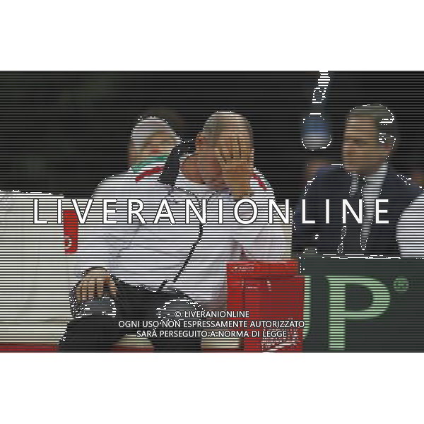 Coppa Davis, Italia vs Svizzera, primo turno del gruppo mondiale Davis Cup BNP Paribas, Lorenzi vs Chiudinelli, 04/03/2016, nella foto: BARAZZUTI, DISPERATO, Â©Claudio Zamagni/Agenzia Aldo Liverani s.a.s. / AGENZIA ALDO LIVERANI SAS