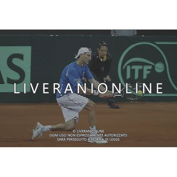 Coppa Davis, Italia vs Svizzera, primo turno del gruppo mondiale Davis Cup BNP Paribas, 04/03/2016, nella foto: SEPPI, IN AZIONE, Â©Claudio Zamagni/Agenzia Aldo Liverani s.a.s. / AGENZIA ALDO LIVERANI SAS