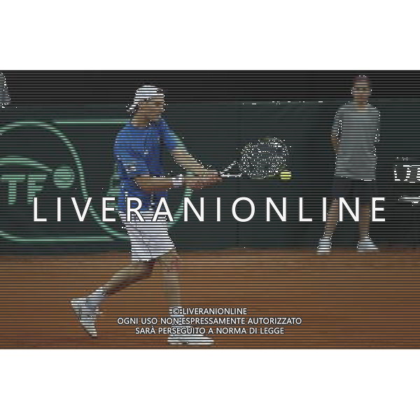 Coppa Davis, Italia vs Svizzera, primo turno del gruppo mondiale Davis Cup BNP Paribas, 04/03/2016, nella foto: SEPPI, IN AZIONE, Â©Claudio Zamagni/Agenzia Aldo Liverani s.a.s. / AGENZIA ALDO LIVERANI SAS