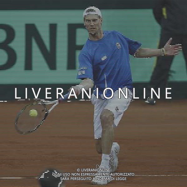 Coppa Davis, Italia vs Svizzera, primo turno del gruppo mondiale Davis Cup BNP Paribas, 04/03/2016, nella foto: SEPPI, IN AZIONE, Â©Claudio Zamagni/Agenzia Aldo Liverani s.a.s. / AGENZIA ALDO LIVERANI SAS