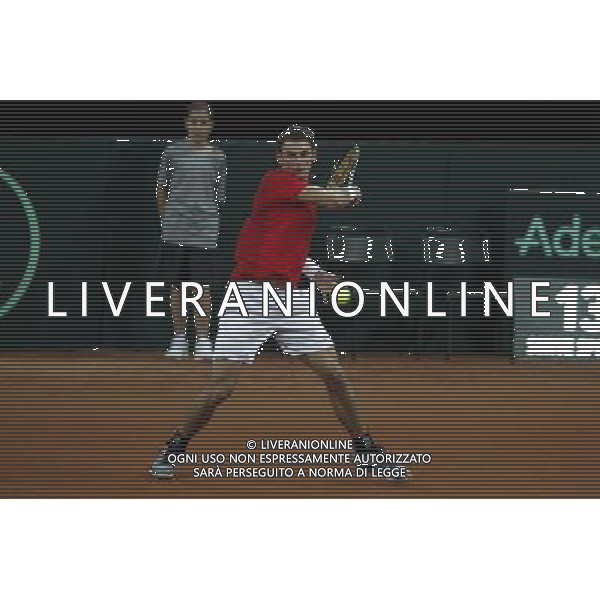 Coppa Davis, Italia vs Svizzera, primo turno del gruppo mondiale Davis Cup BNP Paribas, 04/03/2016, nella foto: LARKSONEN, IN AZIONE, Â©Claudio Zamagni/Agenzia Aldo Liverani s.a.s. / AGENZIA ALDO LIVERANI SAS