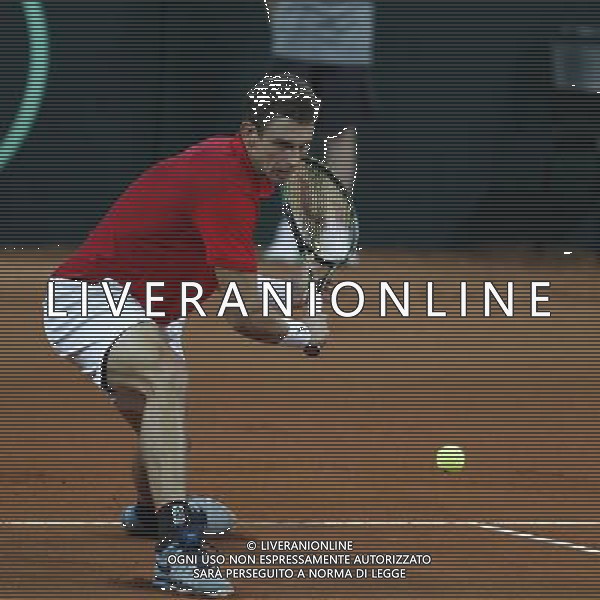 Coppa Davis, Italia vs Svizzera, primo turno del gruppo mondiale Davis Cup BNP Paribas, 04/03/2016, nella foto: LARKSONEN, IN AZIONE, Â©Claudio Zamagni/Agenzia Aldo Liverani s.a.s. / AGENZIA ALDO LIVERANI SAS